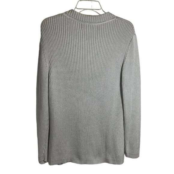 DRAPER'S & DAMON'S Elegant Women's Luxury Cardigan Large Silver/Grey Embellished - Picture 3 of 15